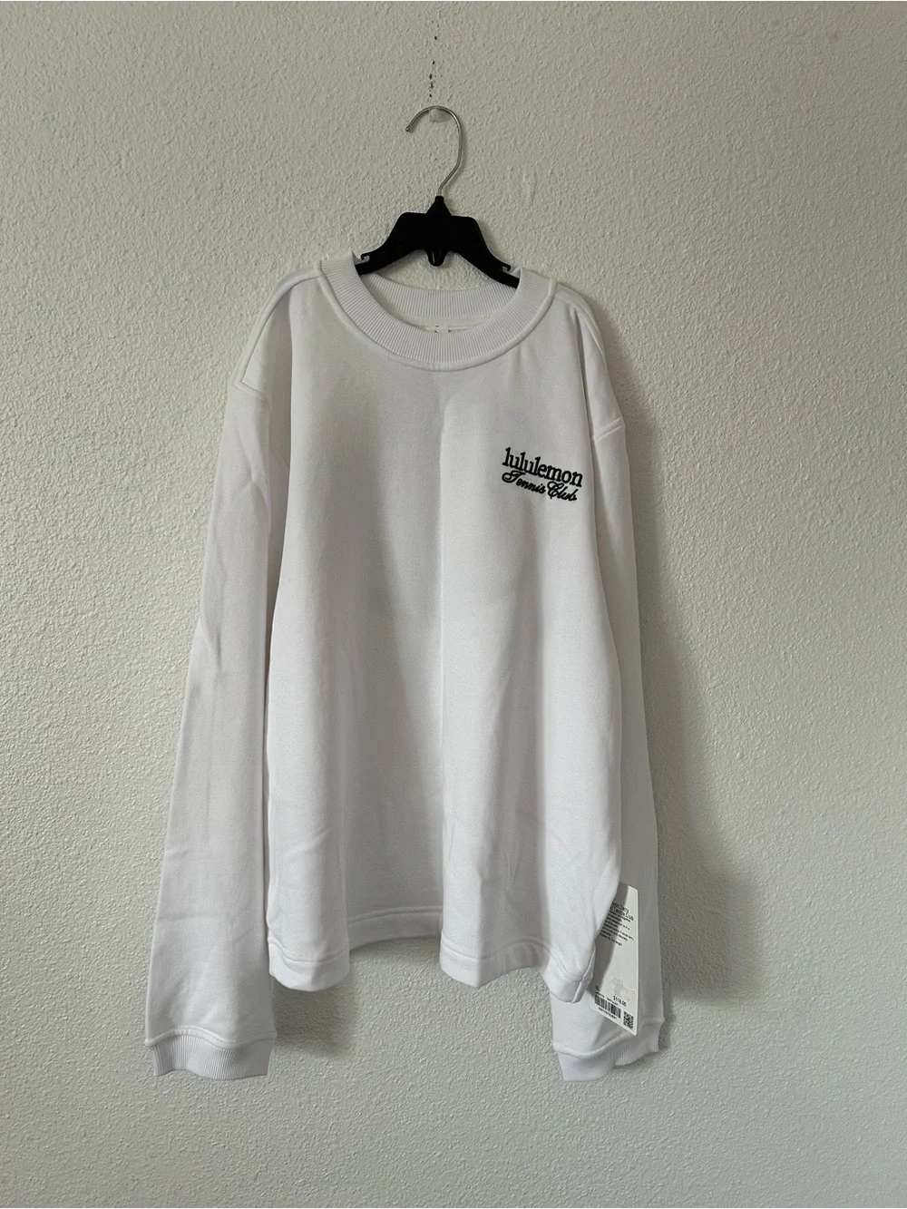Lululemon cotton french terry crewneck tennis club sz XL nwt